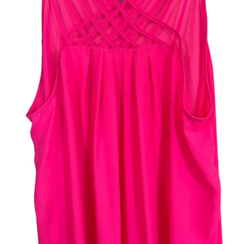 Torrid Womens Hot Pink Strappy Tank Top Torrid Size 2 2X